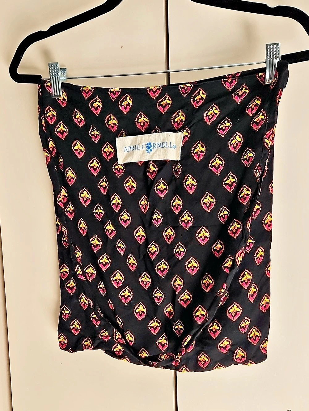 April Cornell Women's Printed Tote/bag in Black & Pink